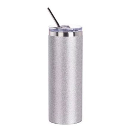 Εικόνα της Skinny Tumbler 20oz SILVER Glitter