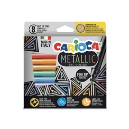 Εικόνα της ΜΑΡΚΑΔΟΡΟΙ CARIOCA METALLIC FINE TIP /8