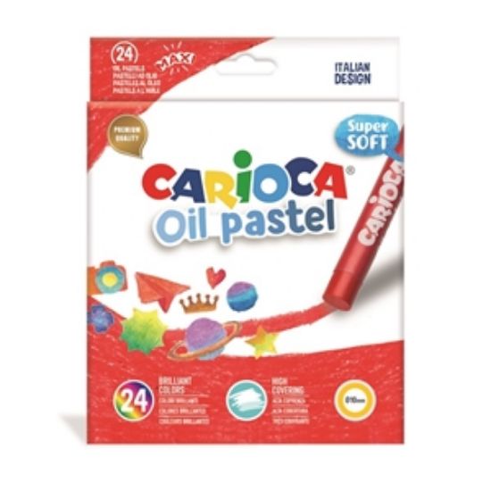 Εικόνα της ΠΑΣΤΕΛ CARIOCA OIL PASTEL/24 SUPER SOFT