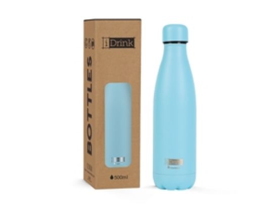 Εικόνα της ΠΑΓΟΥΡΙ i DRINK ID0013 THERM BOTTLE 500ml LIGΗΤ BLUE