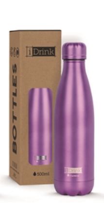 Εικόνα της ΠΑΓΟΥΡΙ i DRINK ID0023 THERM BOTTLE 500ml MATTE PURPLE