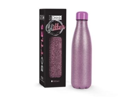 Εικόνα της ΠΑΓΟΥΡΙ i DRINK ID0031 THERM BOTTLE 500ml GLITTER ROSE