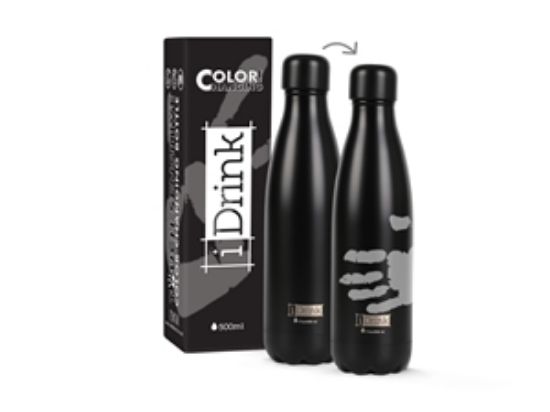 Εικόνα της ΠΑΓΟΥΡΙ i DRINK ID0044 CHANGE COLORS BOTTLES 500ml BLACK / GREY