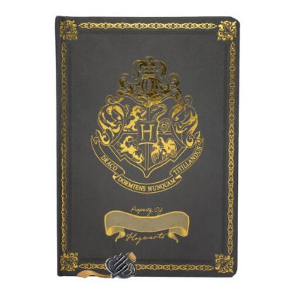 Εικόνα της Harry Potter A5 Chunky Notebook-Black – Crest & Customise