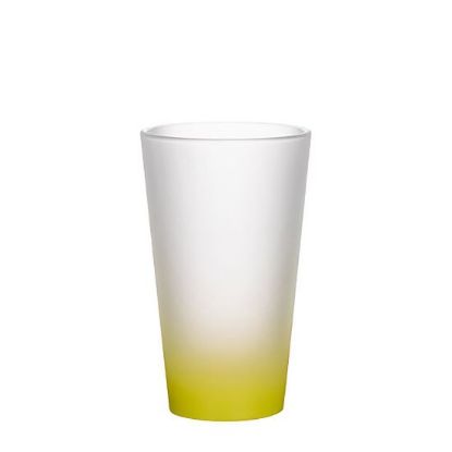 Εικόνα της MUG GLASS -17oz LATTE (FROST) YELLOW Gradient