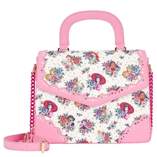 Εικόνα της Loungefly Disney Princess Floral Tatto crossbody bag