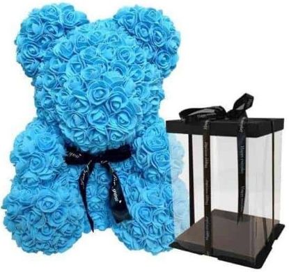 Εικόνα της ROSE BEAR BLUE 40CM