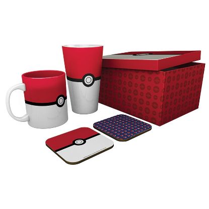 Εικόνα της POKEMON - Glass XXL + Mug + 2 Coasters "Pokéball"