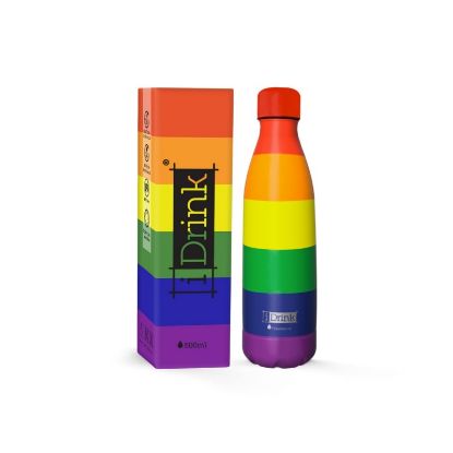 Εικόνα της ΠΑΓΟΥΡΙ I DRINK ID0436 THERM BOTTLE 500ML LOVE IS LOVE