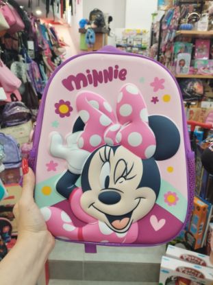 Εικόνα της ΣΧΟΛΙΚΗ ΤΣΑΝΤΑ ΠΛΑΤΗΣ ΝΗΠΙΟΥ DISNEY MINNIE MOUSE 1 ΘΗΚΗ 3D EVA