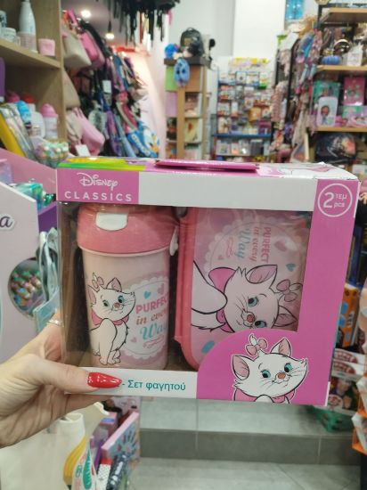 Εικόνα της ΣΕΤ ΦΑΓΗΤΟΥ DISNEY MARIE CAT ΜΕ ΦΑΓΗΤΟΔΟΧΕΙΟ 800 ML - ΠΑΓΟΥΡΙ ΠΛΑΣΤΙΚΟ 500 ML