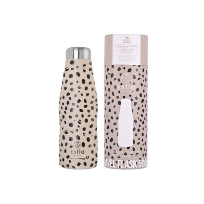 Εικόνα της ΘΕΡΜΟΣ TRAVEL FLASK SAVE THE AEGEAN 500ml LEOPARD TAUPE