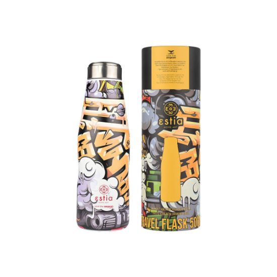 Εικόνα της ΘΕΡΜΟΣ TRAVEL FLASK SAVE THE AEGEAN 500ml GRAFFITI RHYTHM