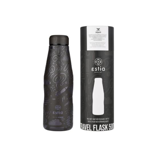 Εικόνα της ΘΕΡΜΟΣ TRAVEL FLASK SAVE THE AEGEAN 500ml NOIR ECHO