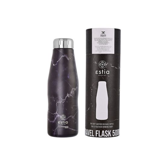 Εικόνα της ΘΕΡΜΟΣ TRAVEL FLASK SAVE THE AEGEAN 500ml PENTELICA BLACK