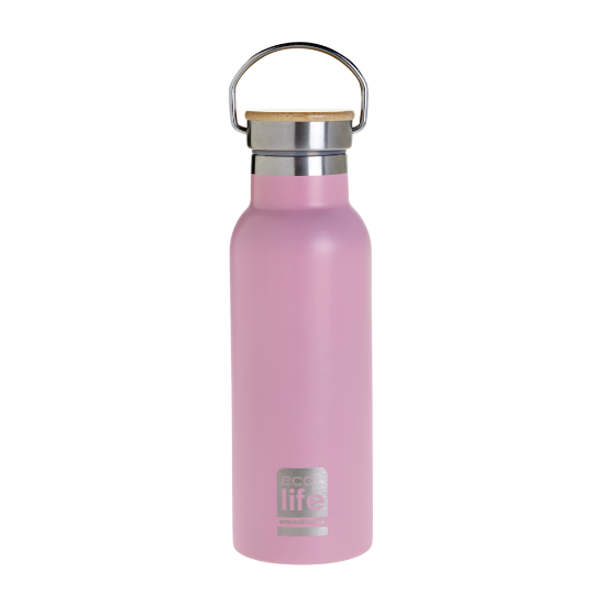 Εικόνα της Pink Thermos 500ml | Bamboo Lid