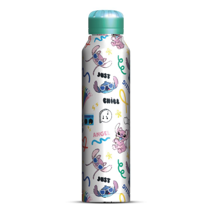Εικόνα της Lilo & Stitch (You ‘re my fave) Stitch & Angel Slim Metal Drinks Bottle