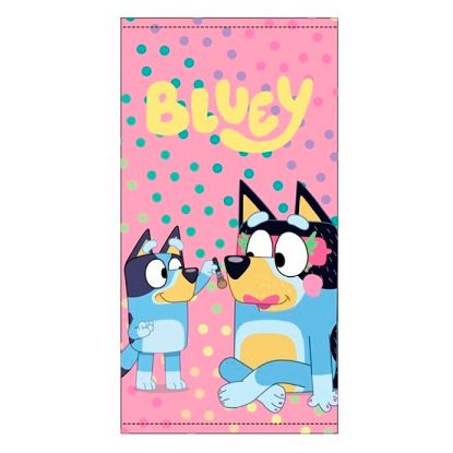Εικόνα της Bluey microfibre beach towel pink