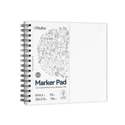 Εικόνα της Ohuhu Bleedproof Sketchbook Σπιράλ Μπλοκ Σχεδίου 22.5 x 21.0 cm 150gr