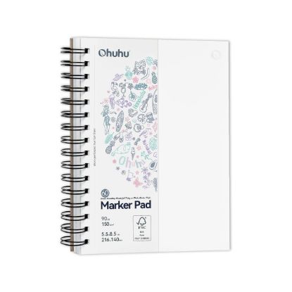 Εικόνα της Ohuhu Bleedproof Sketchbook Σπιράλ Μπλοκ Σχεδίου 21.6x14.0 cm 150gr