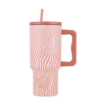 Εικόνα της ΘΕΡΜΟΣ STRAW TUMBLER XL SAVE THE AEGEAN 900ml SOFT RIPPLE