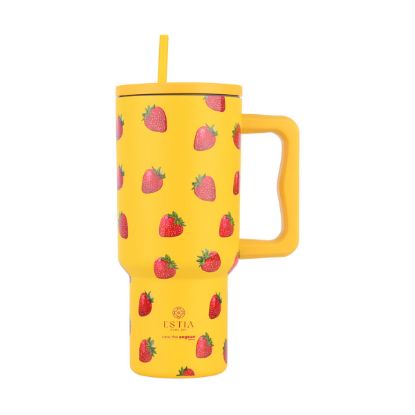 Εικόνα της ΘΕΡΜΟΣ STRAW TUMBLER XL SAVE THE AEGEAN 900ml BERRY BRIGHT