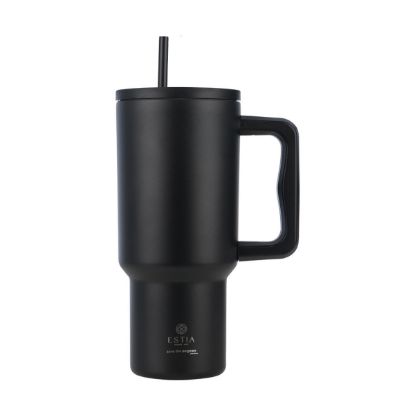 Εικόνα της ΘΕΡΜΟΣ STRAW TUMBLER XL SAVE THE AEGEAN 900ml MIDNIGHT BLACK