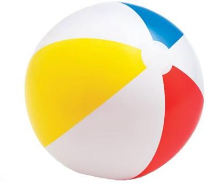 Εικόνα της Intex Beach Balls Glossy Panel Ball (59020NP).Γυαλιστερή Φουσκωτή Μπάλα Θαλάσσης 51cm - 3+Χρ.