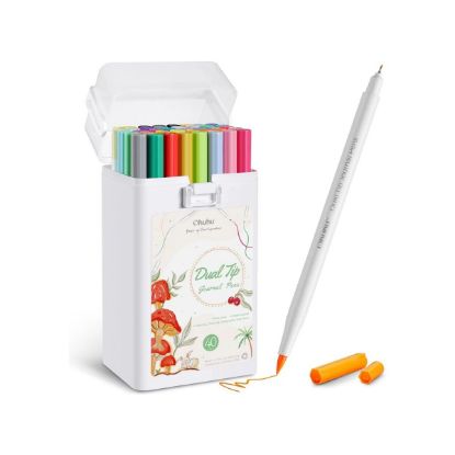 Εικόνα της Ohuhu Art Marker Σετ 40 Μαρκαδόρων με Βάση το Νερό Brush & Fineliner