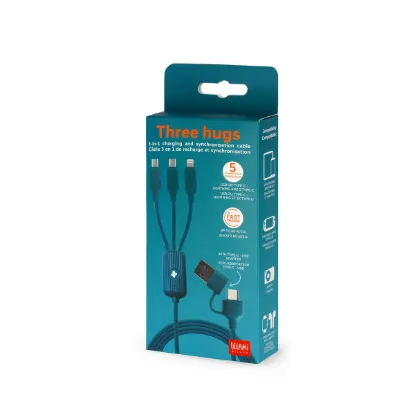 Εικόνα της 3-in-1 Charging and Synchronization Cable - Three Hugs - Cactus