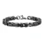 Εικόνα της Βραχιόλι αντρικό μαύρο ατσάλι αλυσίδα