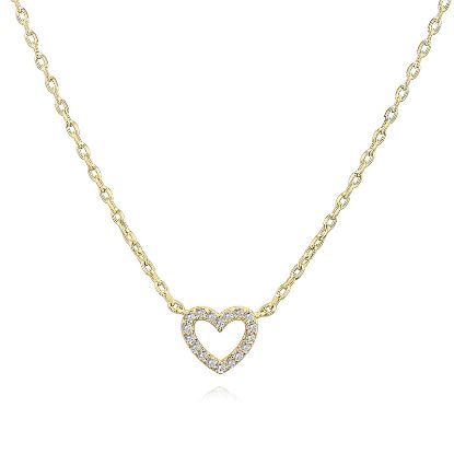 Εικόνα της "Hearts" Necklace, 18K Gold Plated Steel