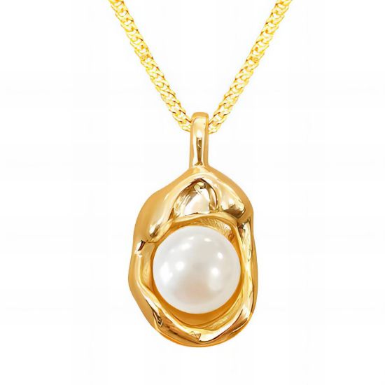 Εικόνα της Necklace, 18K Gold Plated Steel