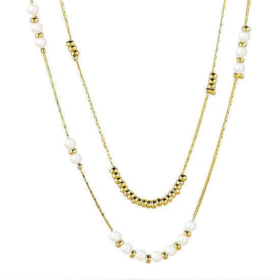 Εικόνα της Necklace, 18K Gold Plated Steel