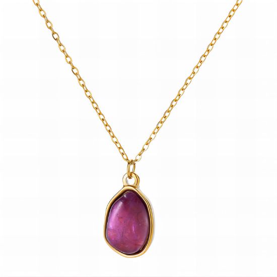 Εικόνα της Necklace, 18K Gold Plated Steel