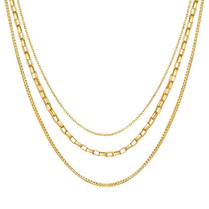 Εικόνα της Necklace, 18K Gold Plated Steel