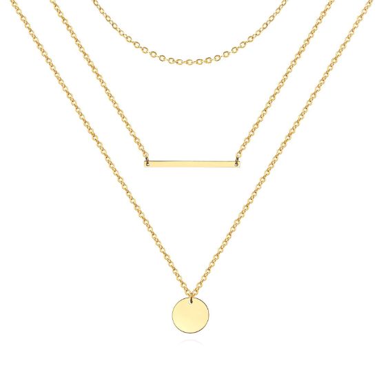 Εικόνα της Necklace, 18K Gold Plated Steel