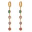 Εικόνα της Earrings, 18K Gold Plated Steel