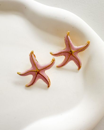 Εικόνα της Pink Seastar Earrings