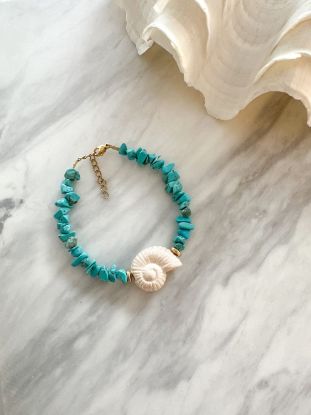 Εικόνα της Ceramic Snail Bracelet Beige
