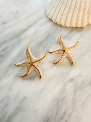 Εικόνα της White Seastar Earrings