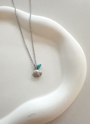 Εικόνα της Mini Clam Necklace Silver