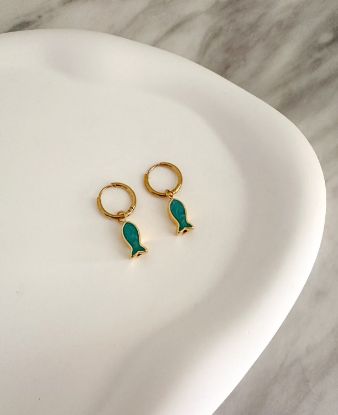 Εικόνα της Turquoise Fish Hoops