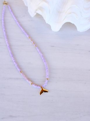 Εικόνα της Purple Tail Bead Necklace