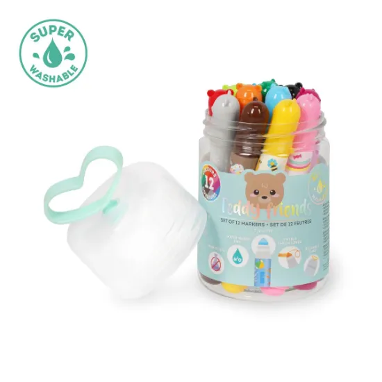 Εικόνα της SET OF 12 MARKERS TEDDY FRIENDS