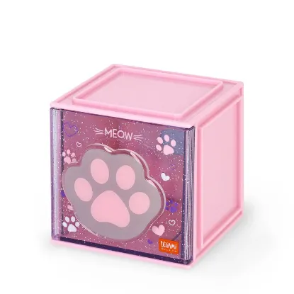 Εικόνα της Stackable Desk Storage Box - Cutie Cube - Kitty