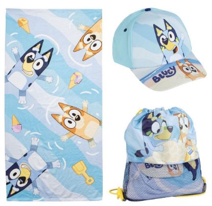 Εικόνα της Παιδικό σετ καπέλο και πετσέτα θαλάσσης Bluey