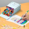 Εικόνα της Ohuhu Art Markers Σετ 100 Μαρκαδόρων με Βάση το Νερό Brush & Fineliner