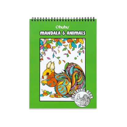 Εικόνα της Ohuhu Bleedproof Coloring Book Mandala & Animals