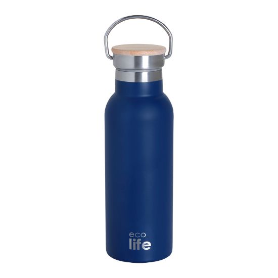 Εικόνα της Indigo Blue Thermos 500ml | Bamboo Lid
